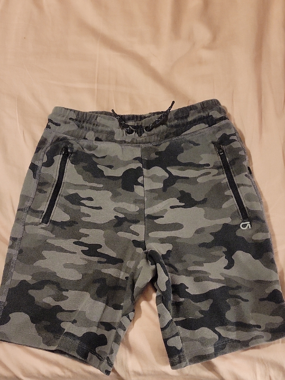 GAP Boys Camo Knit Shorts - Gray Green